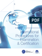 International Procedures For Examination & Certification: January 2015