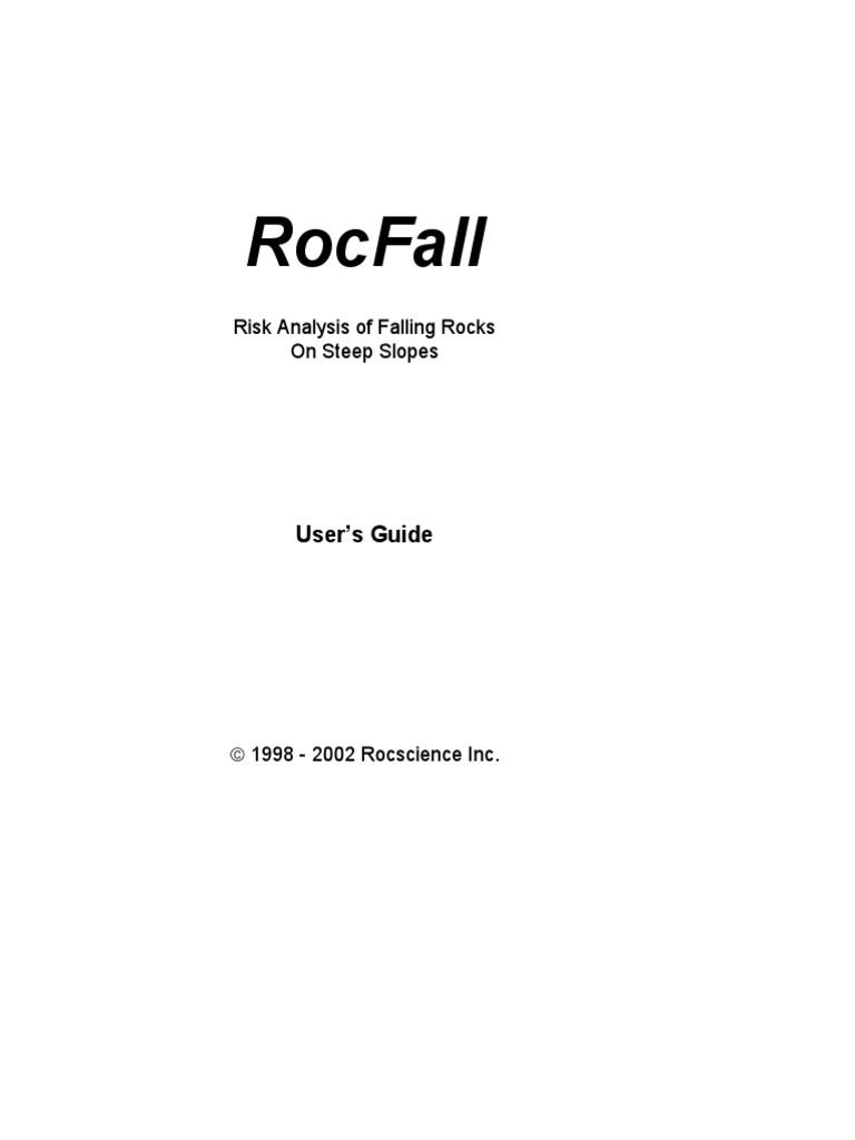 Tutorial Rápido de RocFall | PDF | Áreas de informática | Informática