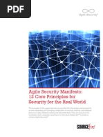 Sourcefire Agile Security Manifesto