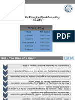 IBM and The Emerging Cloud Computing Industry: Group 2 - SFRLO