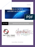 World News Jan 2013 to June 2013