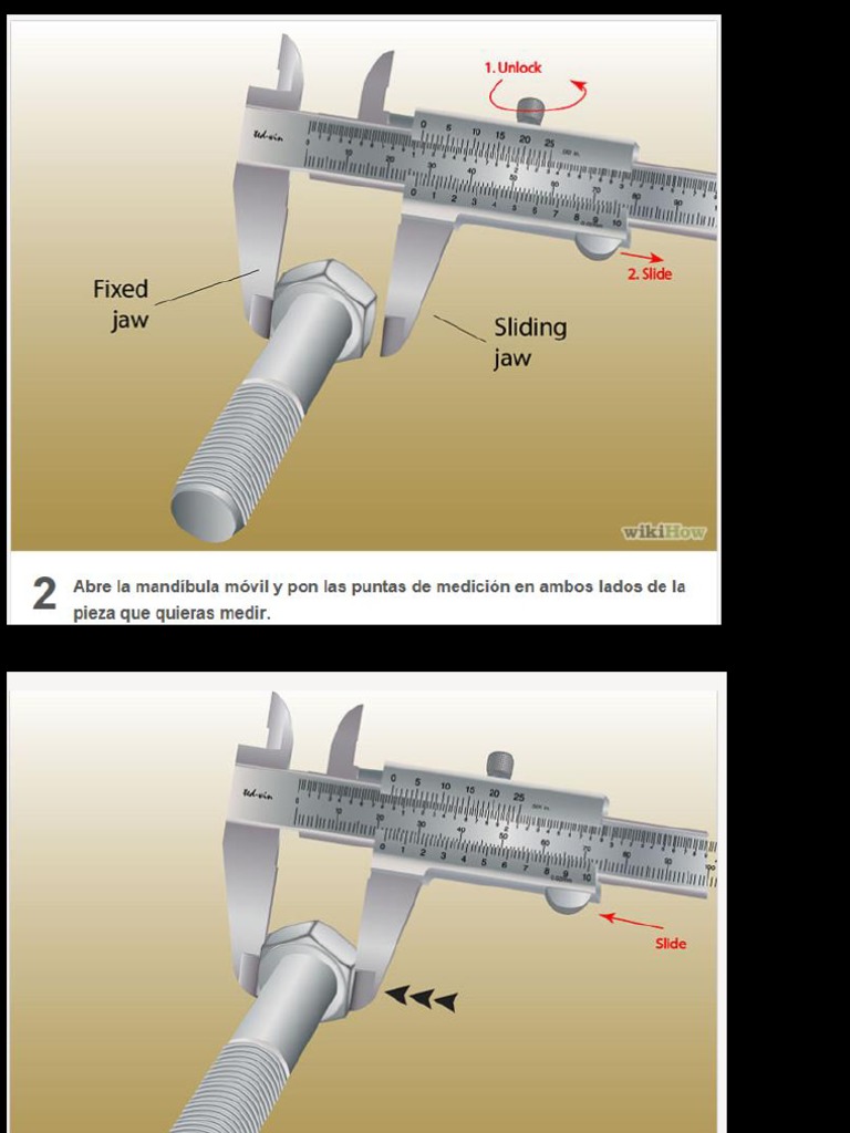 Medicion Del Vernier en Pulgadas PDF