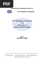 626978.IAF MD5 2009 QMS EMS - Audit - Duration - Pub PDF