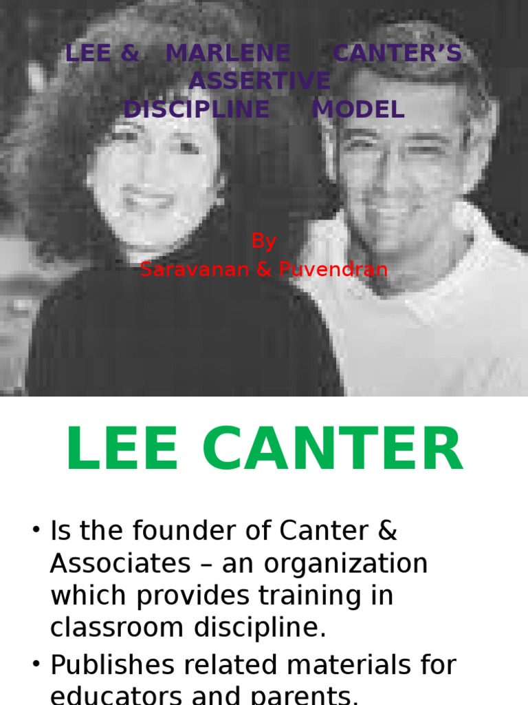 Canter's Assertive Discipline Model | PDF | Teachers | Action (Philosophy)