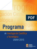 Programa ICyT 2015 UNAH