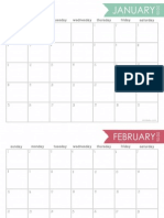 2015 Printable Calendar