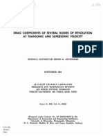 Drag Coefficients of Several Bodies of Revolution at Transonic and Supersonic Velocity PDF