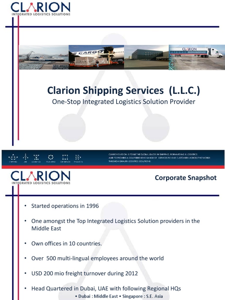 Clarion Profile PDF Warehouse Cargo