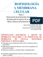 Electrofisiología de La Membrana Celular 1, 2013