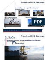 Project and Oil & Gas Cargo Handling: Customers For Whom We Have Arranged Oversize/over Dimension Project Cargo Moves
