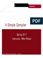 A Simple Compiler Mike Wilson