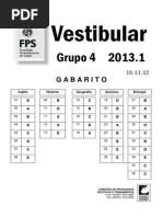Prova de Medicina FPS 2013