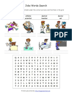 Easy Job Word Search A