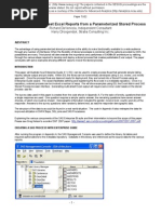 Stored Process Excel