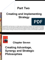 Part Two: Creating and Implementing Strategy