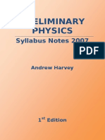 Andrew Harvey HSC Preliminary Course Physics Notes 