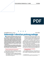 Izdavanje I Obracun Putnog Naloga