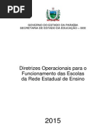 Diretrizes Operacionais SEE PB 2015