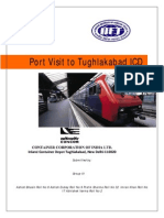 Logistics Involved in The Tughalakabad ICD. From Procurement To The End Customer