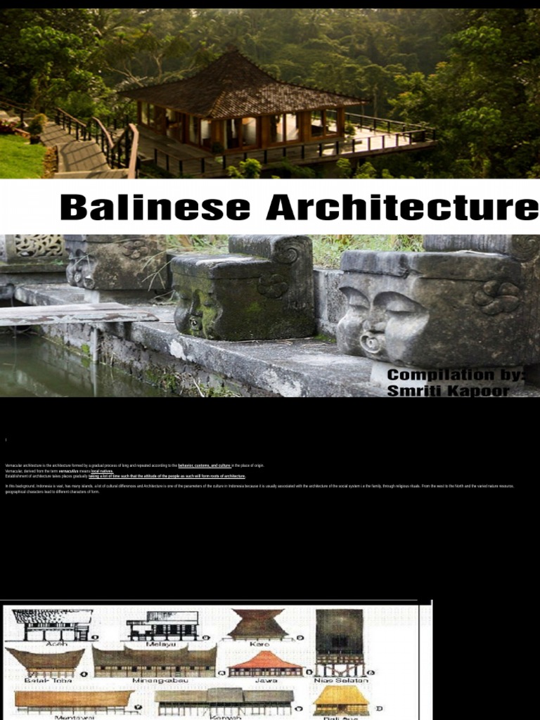 Characteristics of Balinese Architecture | PDF | Bali | Java