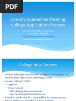 2015 Jan Academies Student Meeting - College App Process