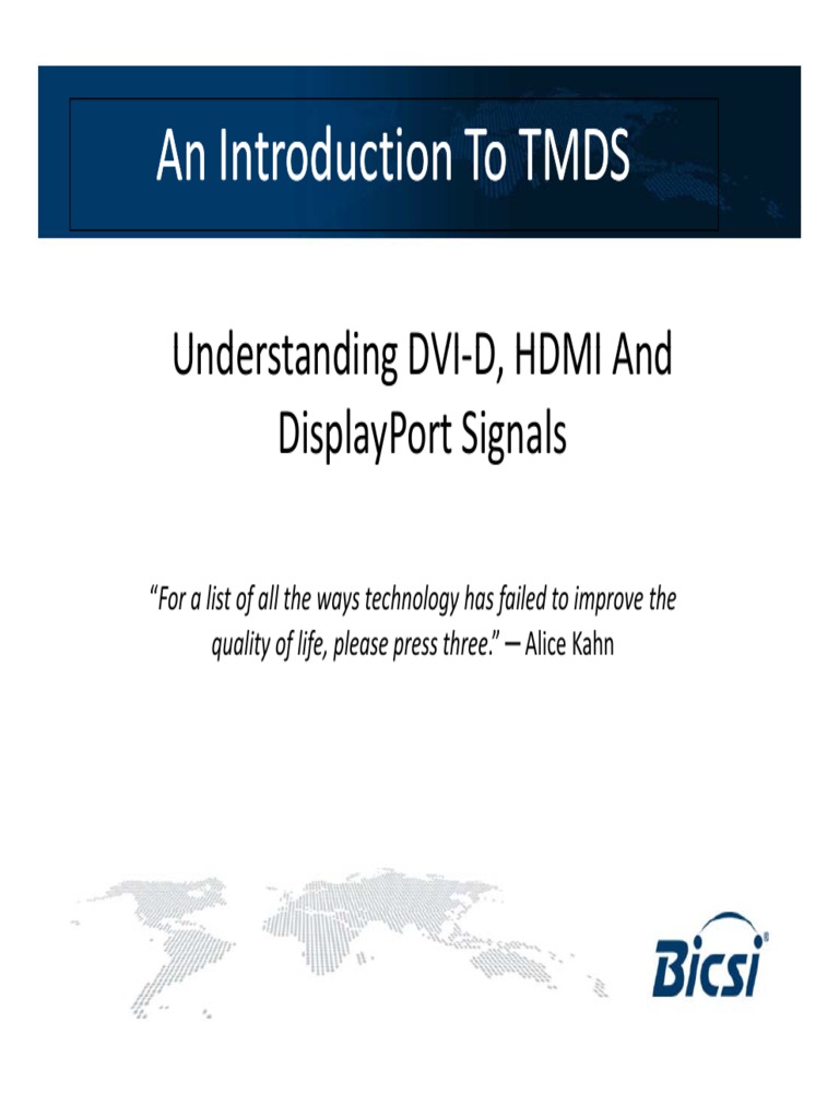 Understanding TMDS and Digital Interfaces | PDF | Hdmi | Video