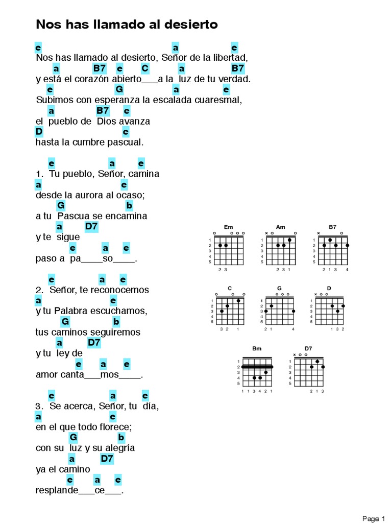 Nos Has Llamado Al Desierto PDF