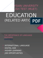 Malaysian University English Test (Muet)