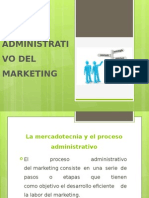 Proceso Administrativo Del Marketing