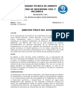 Propiedades Fisico Quimica y Bacteriologicas Del Agua