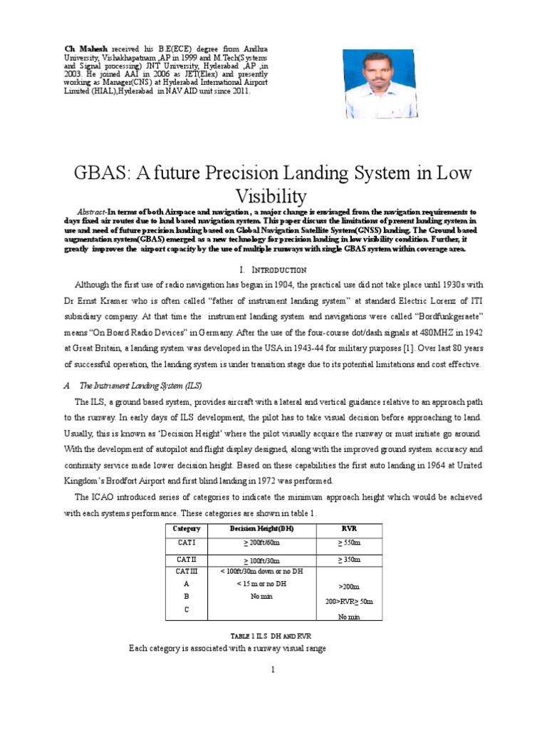 GBAS A Future Precision Landing System in Low Visibility PDF