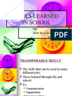 Skills Learned in School