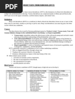 Deep Vein Thrombosis