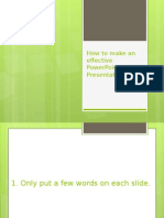 how to make an effective powerpoint presentation