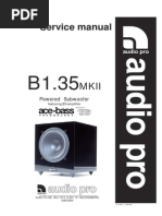Audio Pro B1.35 Subwoofer Manual | PDF | Amplifier | Loudspeaker