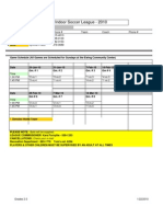 2010 Indoor Soccer Schedules