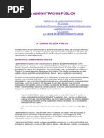 La Administración Pública