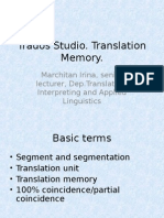 Lecture 6 Translation Memory Eng 2014 Updated