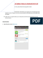 Setup Guide of Jabber Voice in Android (4.0-4.2) : Off-Campus