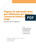 Programa de Intervención Breve para Adolescentes que inician el consumo de alcohol y otras drogas