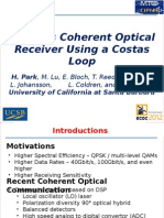 40gbit/s Coherent Optical Receiver Using A Costas Loop