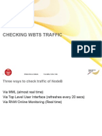 01 Checking WBTS Traffic