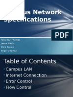 Campus Network Specifications