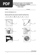 Soalan ENGLISH BI Bahasa Inggeris Tahun 2 Paper 2