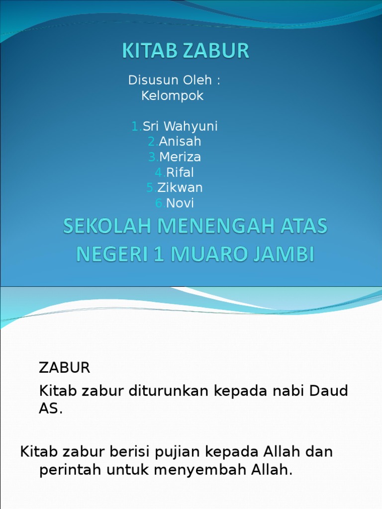Kitab Zabur | PDF