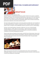 Pseudo Socialists Defend Crime, Corruption and Lawlessness