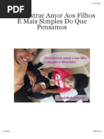 Demonstrar Amor Aos Filhos É Mais Simples Do Que Pensamos 