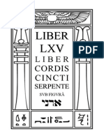 Alister Krouli - Liber Cordis Cincti Serpente Sub Figura LXV