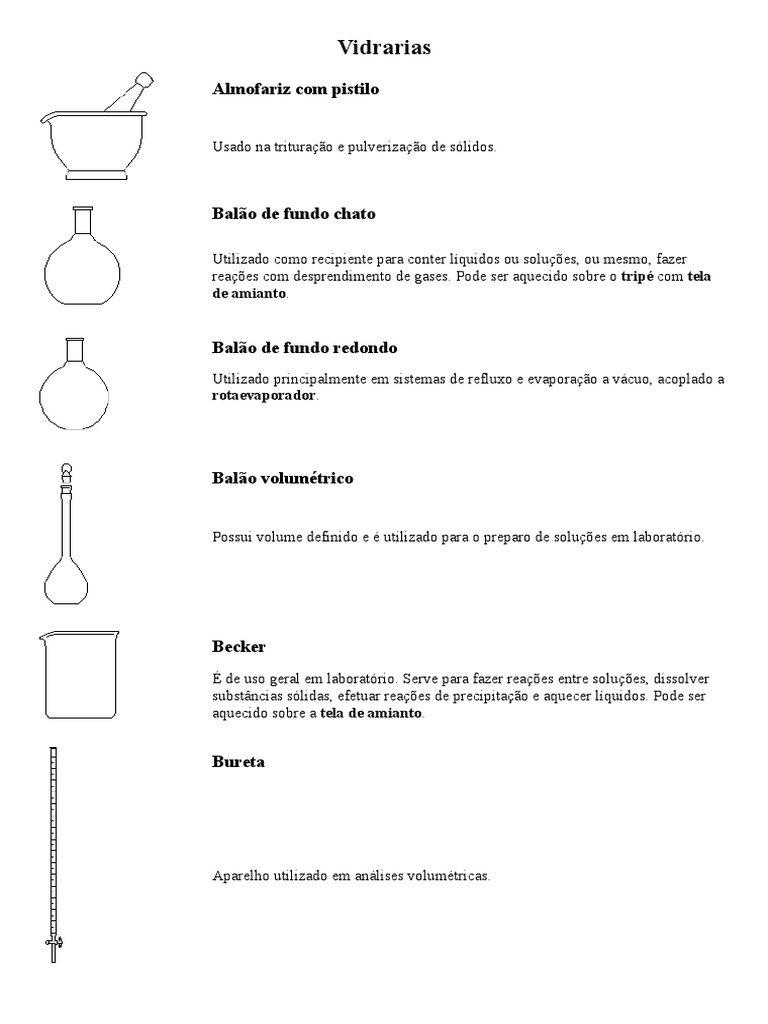 Vidrarias e Equipamentos de Laboratorio | PDF | Filtragem | Química