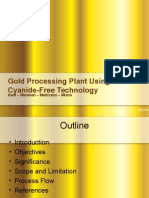 Gold recovery using cyanide free technology